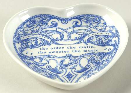 Blue Room Collection Heart Shaped Dish