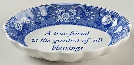 Blue Room Collection 6" Oval Tray