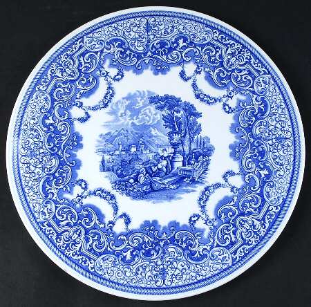 Blue Room Collection Cake Plate