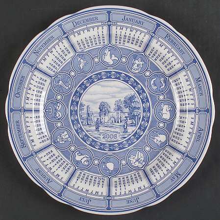 Blue Room Collection 2006 Calendar Plate