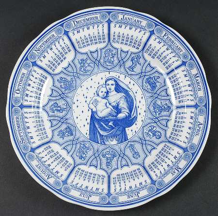 Blue Room Collection "2000" Calendar Plate