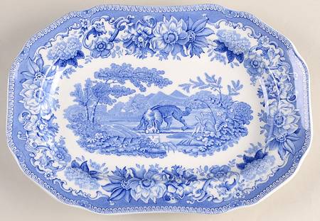 Blue Room Collection 19" Octagonal Serving Platter