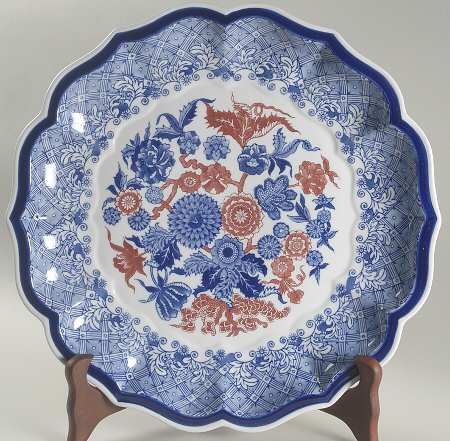 Blue Room Collection 18" Round Fluted Platter