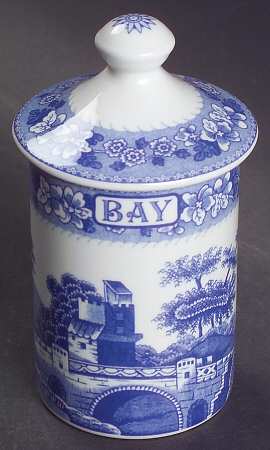 Blue Room Collection Spice Jar Set Individual Jar & Lid