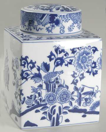 Blue Room Collection Large Spice Jar & Lid