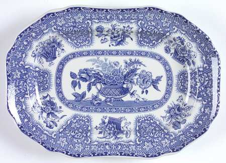 Blue Room Collection 10" Oval Tray