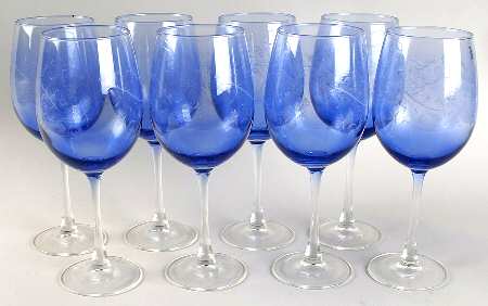 Blue Room Collection (Set of 8) 19 Oz Glassware Wine
