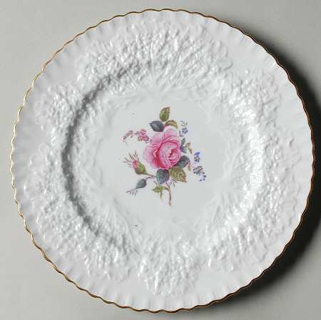 Bridal Rose (Gold Trim) Salad Plate