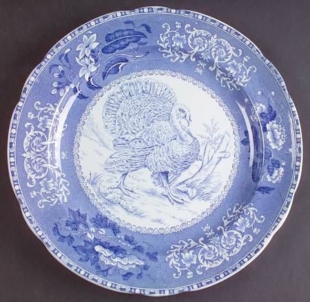 Camilla Blue (Game Bird Center) Dinner Plate