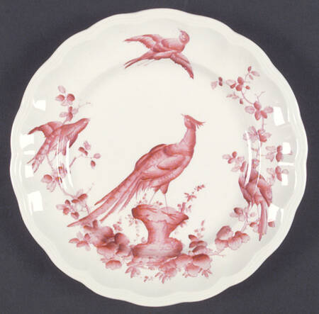 Chelsea Bird Red Salad Plate