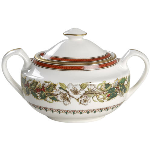 Christmas Rose Sugar Bowl & Lid by Spode