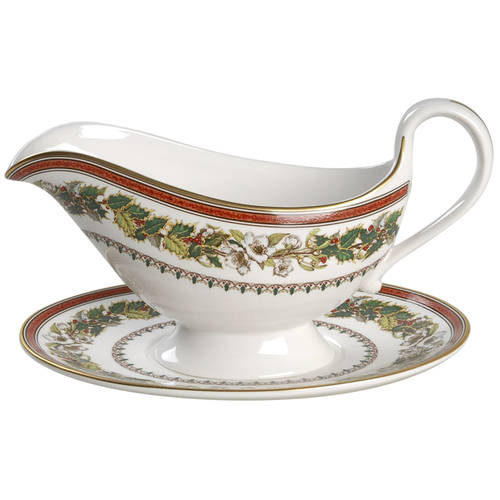 Christmas Rose Gravy Boat & Underplate by Spode