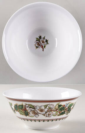 Christmas Rose Nut Bowl