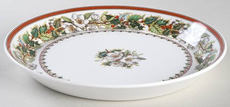 Christmas Rose Pie Serving Plate