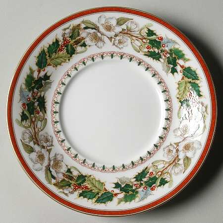 Christmas Rose Saucer for Flat Cup