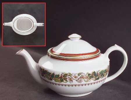 Christmas Rose Teapot & Lid by Spode