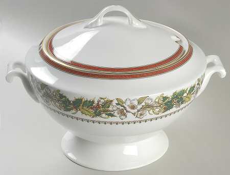 Christmas Rose Tureen & Lid