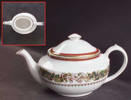 Christmas Rose Teapot & Lid by Spode