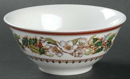 Christmas Rose Nut Bowl