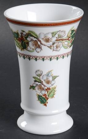 Christmas Rose 5" Vase