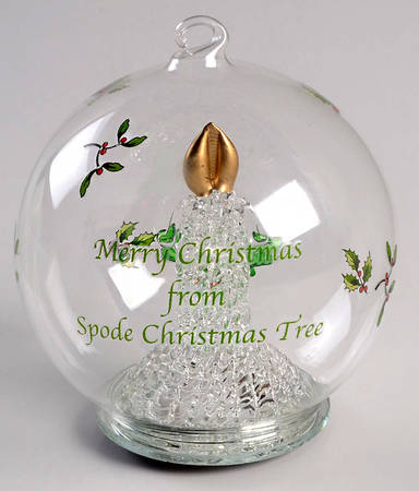 Christmas Tree Ornaments Glass Candle - Multicolor Led - No Box