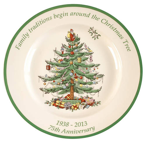 Christmas Tree 75th Anniversary Commemorative Dinner Plate