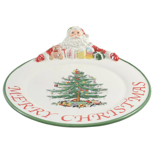 Christmas Tree 14" Figural Platter