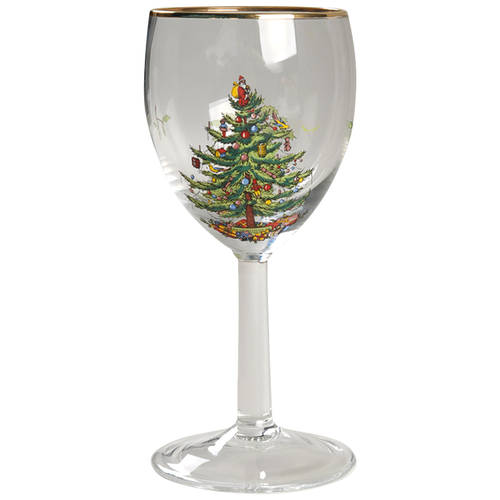 Christmas Tree 12 Oz Glassware Wine