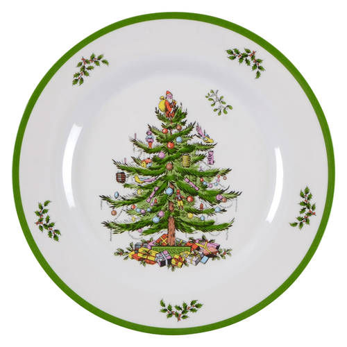 Christmas Tree Melamine Salad/Dessert Plate