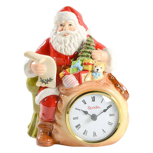 Christmas Tree Figural Clock