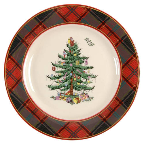 Christmas Tree Accent Salad Plate