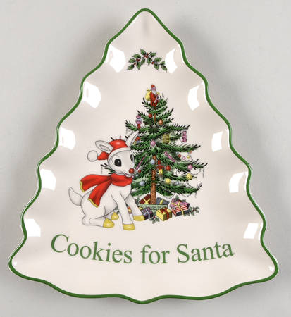 Christmas Tree Cookies for Santa Tree Shap Tray