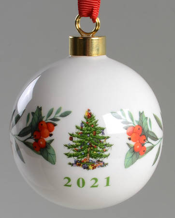 Christmas Tree Annual Bauble 2021 Dated Bauble - No Box Nb2021