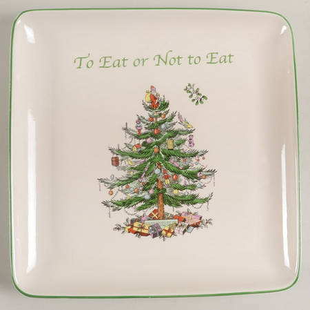 Christmas Tree Cheese Serving Plate
