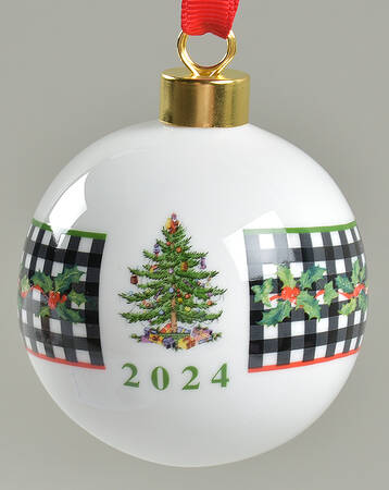 Christmas Tree Annual Bauble 2024 Dated Bauble - No Box Nb2024