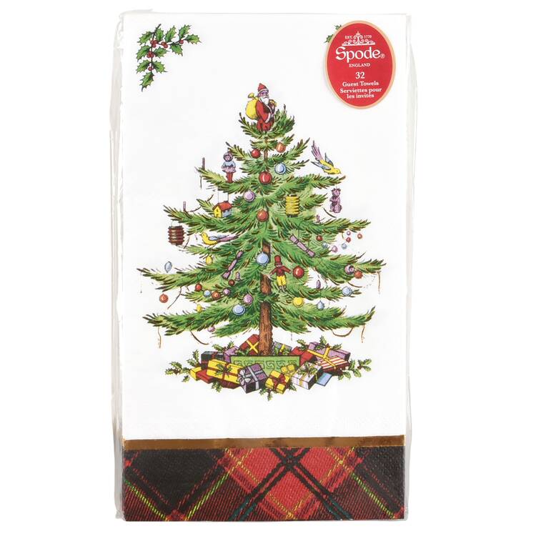 Christmas Tree Pack of 32 Paper Guest Towel Napkins