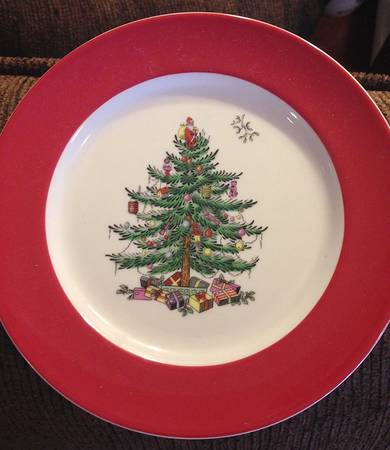 Christmas Tree Accent Salad Plate