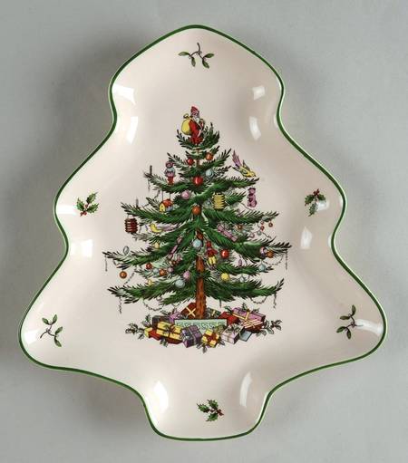 Christmas Tree 8" Tree Shaped Bowl