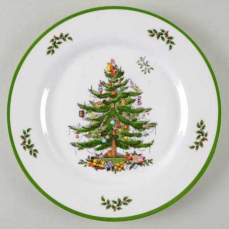 Christmas Tree Melamine Dinner Plate
