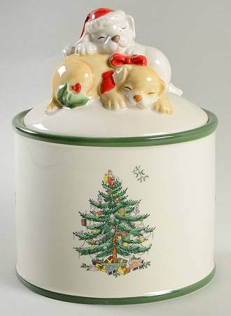 Christmas Tree Candy Jar & Lid