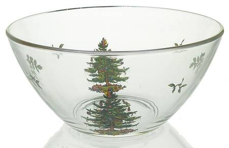Christmas Tree Glassware Individual Salad Bowl