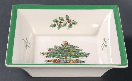 Christmas Tree 6" Square Tray
