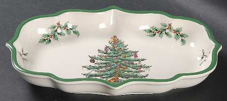 Christmas Tree Ogee Candy Dish
