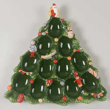 Christmas Tree Tree Shape Deviled Egg Plate