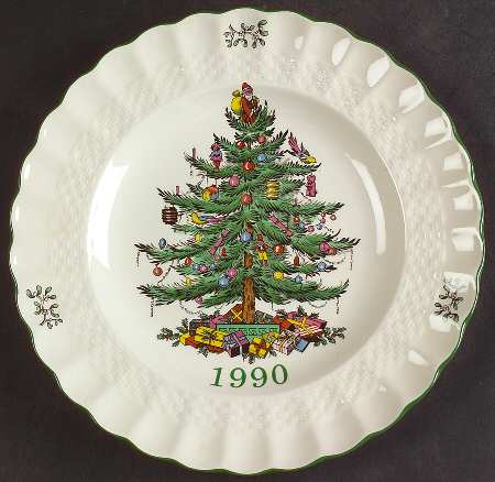 Christmas Tree 1990 Collector Plate