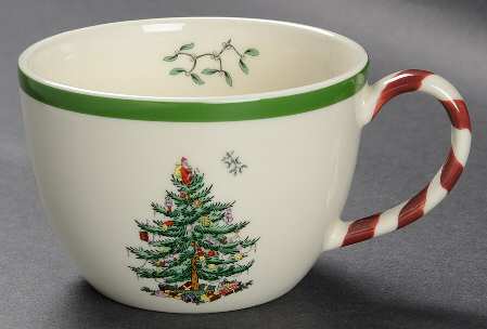 Christmas Tree Cup for Individual Teapot & Lid with Cup