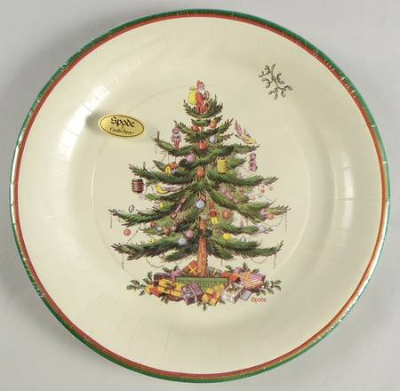 Christmas Tree Pack of 8 - Paper Dinner Plate