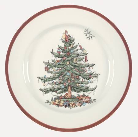 Christmas Tree (Thick Red Wine Trim) by Spode