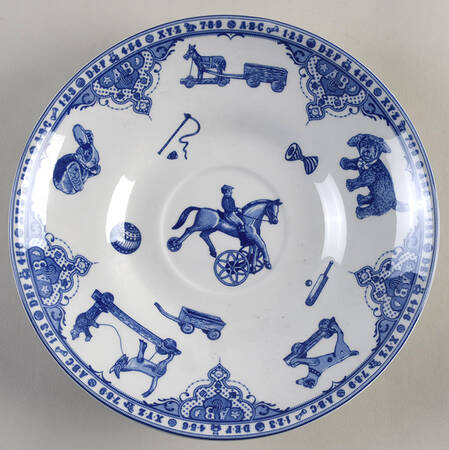 Edwardian Child Collection Blue Saucer for Jumbo Cup