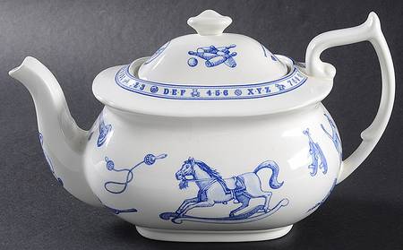 Edwardian Child Collection Blue Teapot & Lid